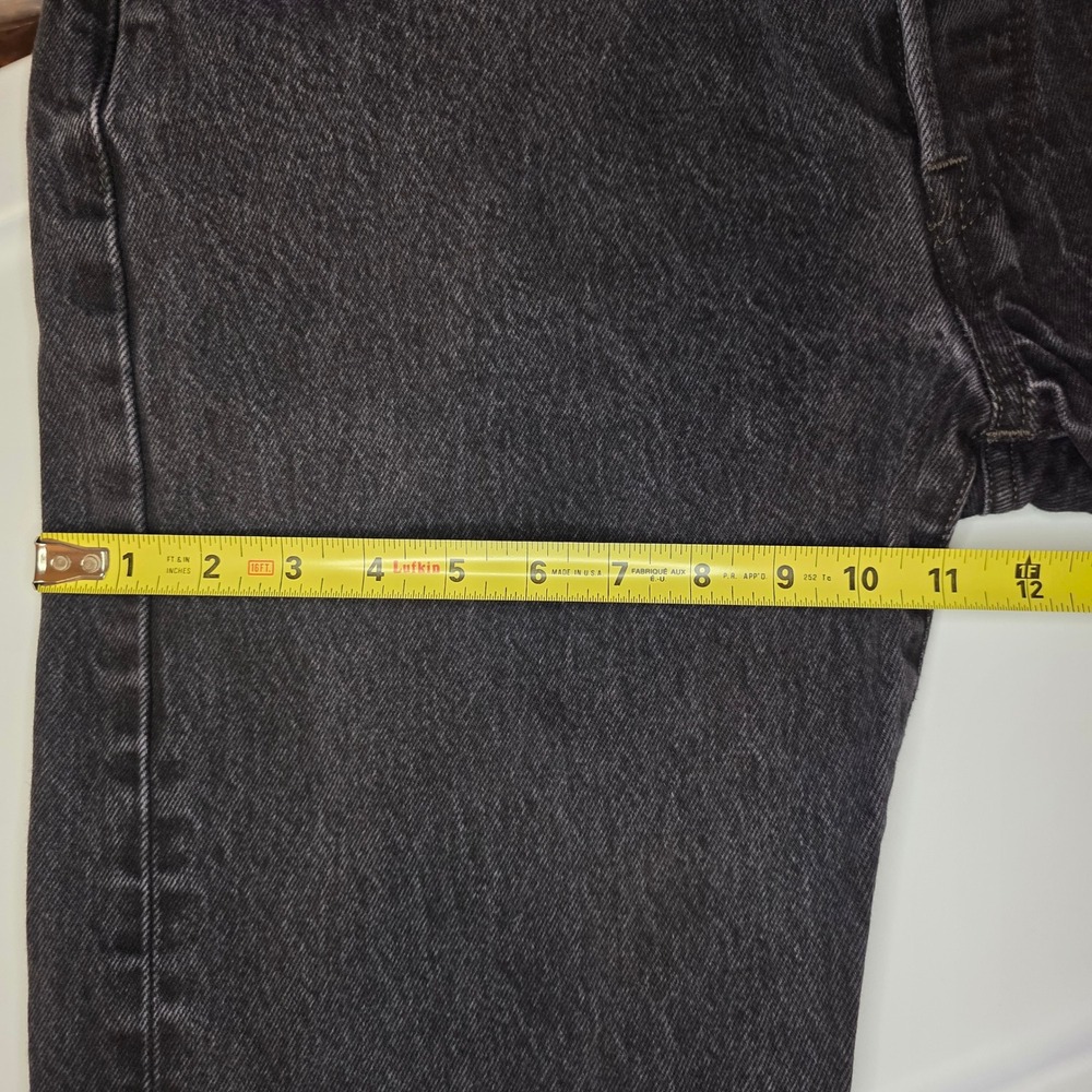 Levi‎ Strauss Co 501 Original Fit Button Fly Black Denim Jeans Mens W36 L30 - Picture 10 of 15